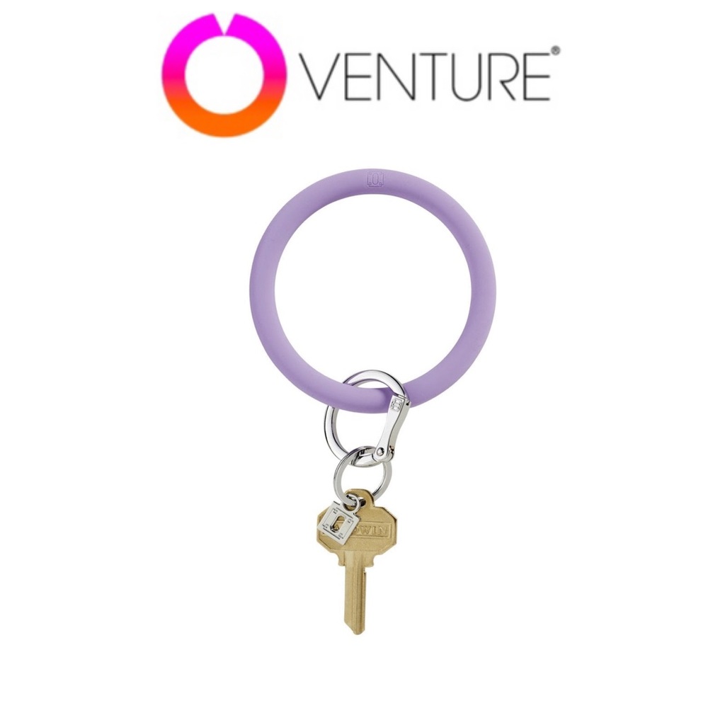 Oventure in the Cabana Big O Key Ring- Lavender